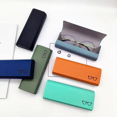 Velvet PU Leather Eyeglass Case Custom Logo Printing Eyeware Sunlass