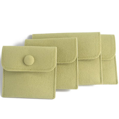 Velvet Microfiber Suede Jewelry Pouch Bags For Necklaces Rings Bracelets