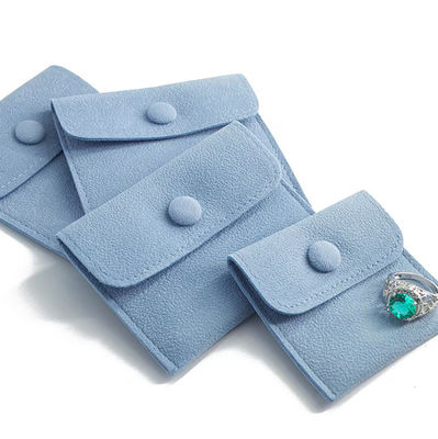 Velvet Microfiber Suede Jewelry Pouch Bags For Necklaces Rings Bracelets