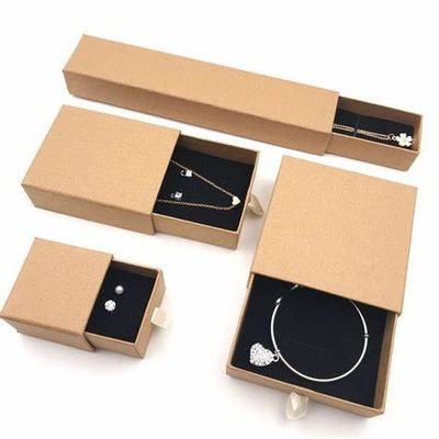 Personalized Logo Jewelry Drawer Cardboard Gift Box 7x9 8x8 10x10