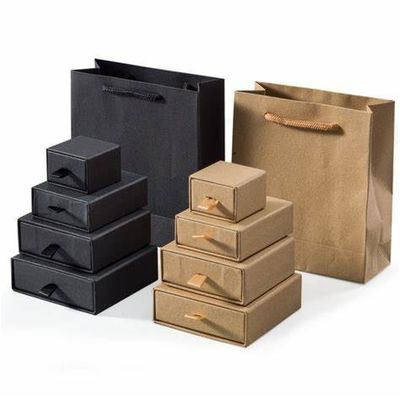 Personalized Logo Jewelry Drawer Cardboard Gift Box 7x9 8x8 10x10