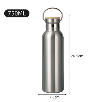 Wholesale double insulated water bottles Classic Stainless Steel 25oz Leak Proof For Travel Gym Sport
