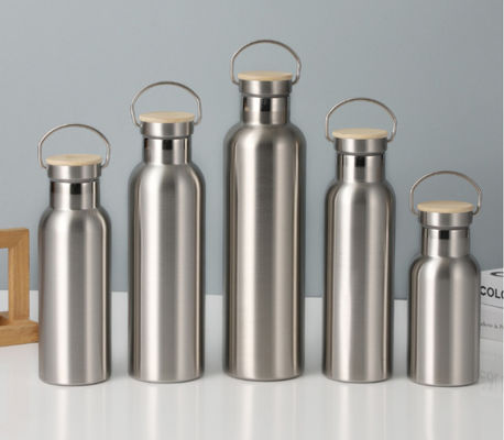 17oz  25oz Handle double insulated stainless steel water bottle Leakproof Lid Metal