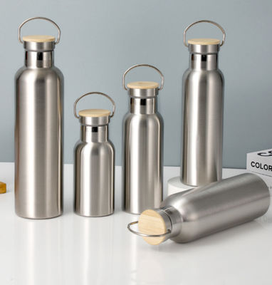 17oz  25oz Handle double insulated stainless steel water bottle Leakproof Lid Metal