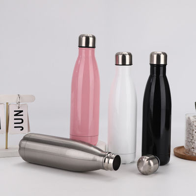 Leak Proof Double Wall Insulated Water Bottle 17oz 500ml Colorful Keep Hot Cold Sports
