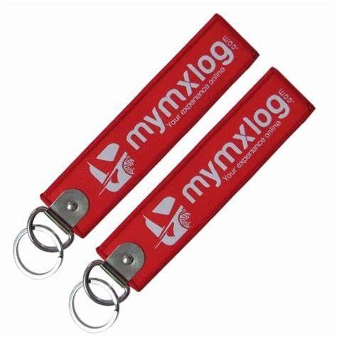 Flight Jet Tag Keychain Badge Souvenirs Fabric Woven Custom Logo