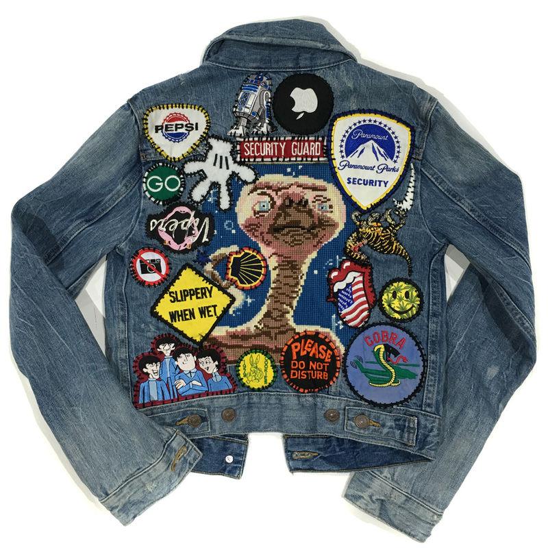 Custom Polyester cloth Garment Varsity Letter Patches Label Tags Washable
